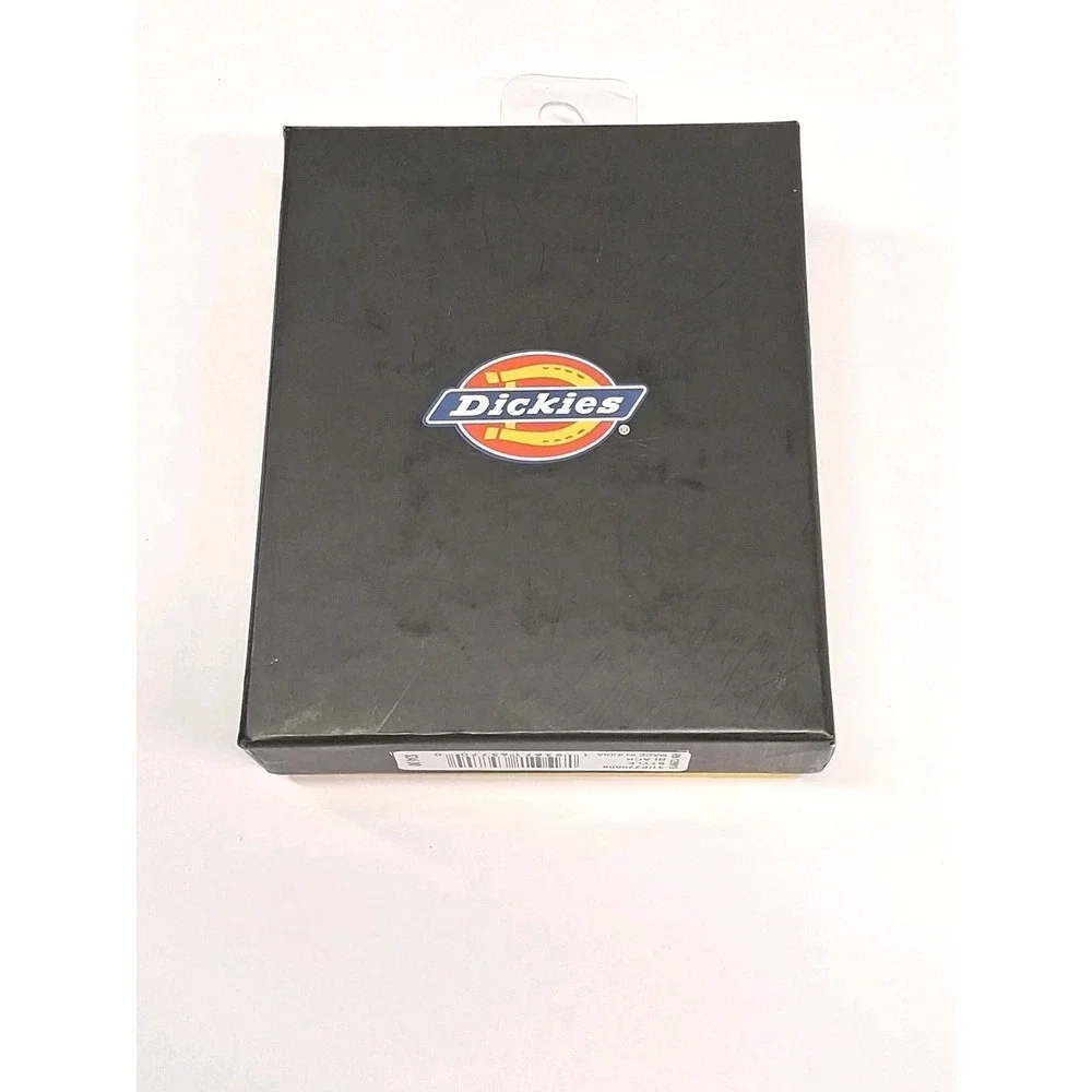 Dickies Black w/ Gray Stitching Bifold Men's Wallet NIB - Soft, Sleek Look